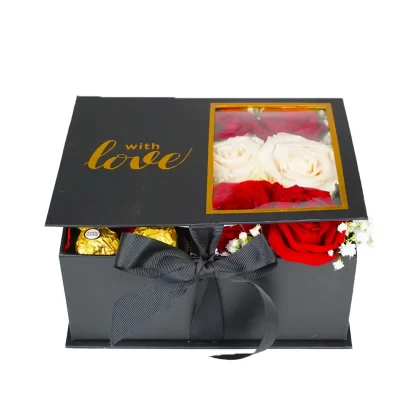 Classic Half & Half Black Square Box