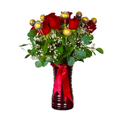 Ferrero Rocher & Roses Arrangement