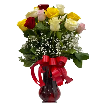 24 Roses Mixed Arrangement
